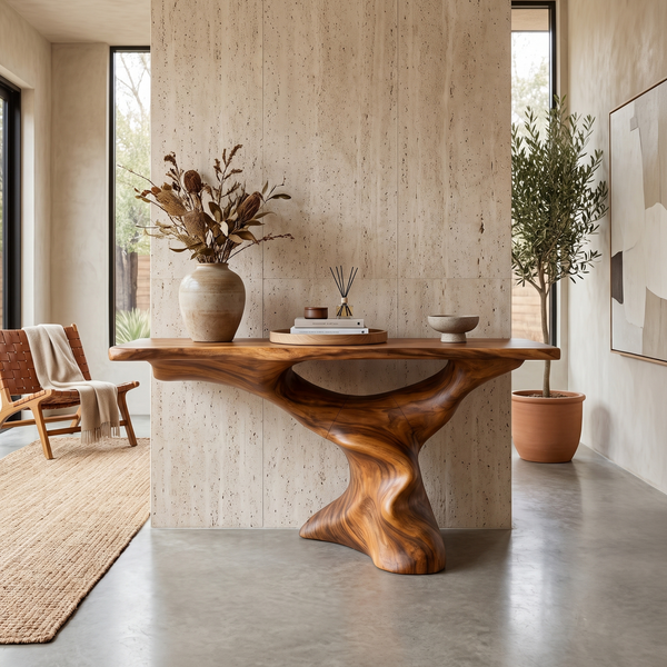 Mid Century Modern Console Table For Living Room