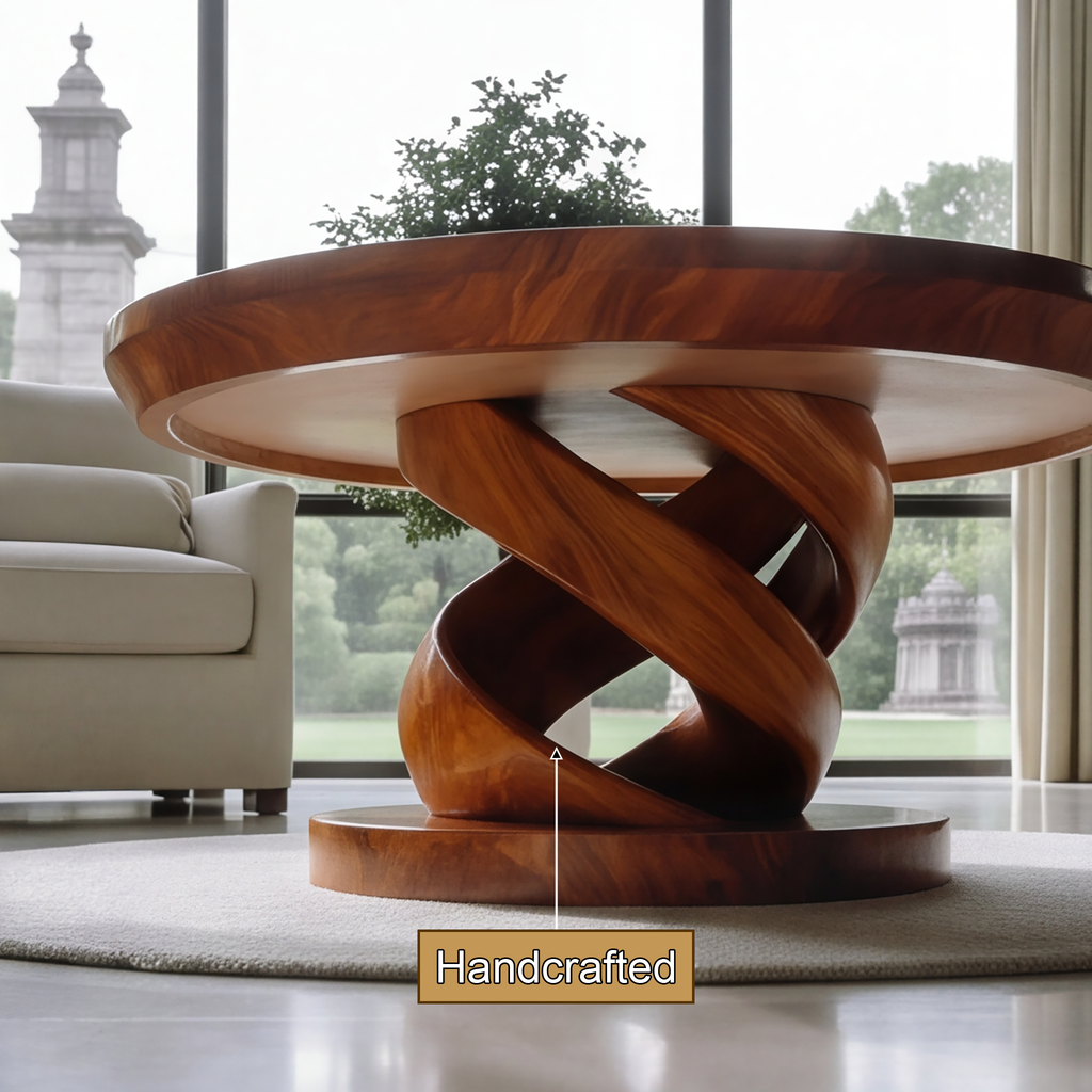 Virella Handcrafted Solid Wood Coffee Table